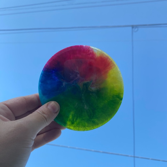 Set of 4 colorful coasters - Picture 3 of 5